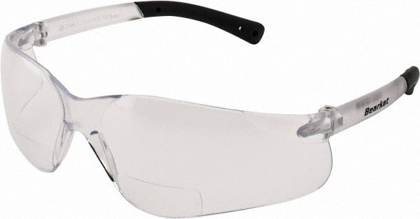 Magnifying Safety Glasses: +1.5, Clear Lenses, Scratch Resistant, ANSI Z87.1+