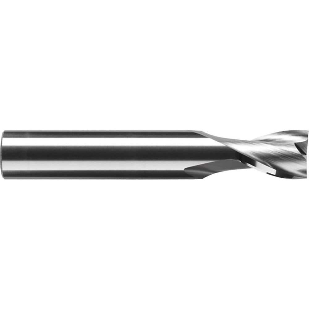 RobbJack S1-201-12 Square End Mill: 3/8 Dia, 5/8 LOC, 3/8 Shank Dia, 2-1/2 OAL, 2 Flutes, Solid Carbide Image