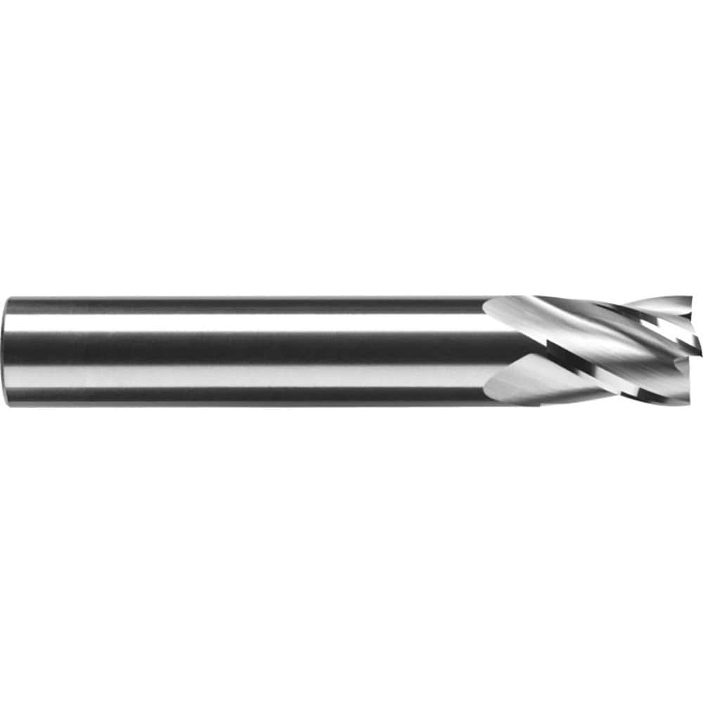 RobbJack S1-401-08 Square End Mill: 1/4 Dia, 1/2 LOC, 1/4 Shank Dia, 2 OAL, 4 Flutes, Solid Carbide Image