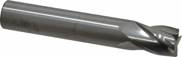 RobbJack S1-401-16 Square End Mill: 1/2 Dia, 5/8 LOC, 1/2 Shank Dia, 3 OAL, 4 Flutes, Solid Carbide Image