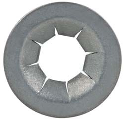 17/32" OD, Spring Steel Push Nut