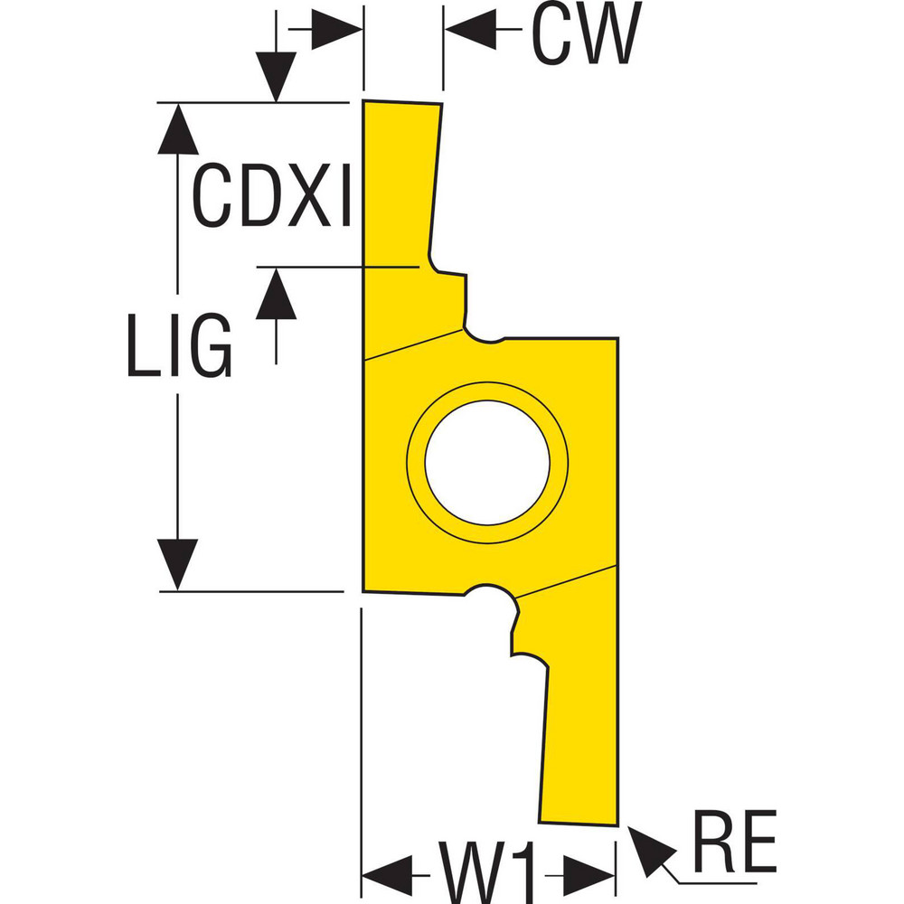 Seco Grooving Insert 12ER12196FD CP500, Solid Carbide MSC Direct