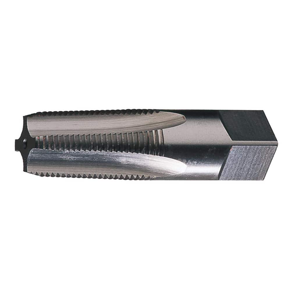 Cle-Line C64214 Standard Pipe Tap: 1/8-27, NPT, 4 Flutes, High Speed Steel, Bright/Uncoated 