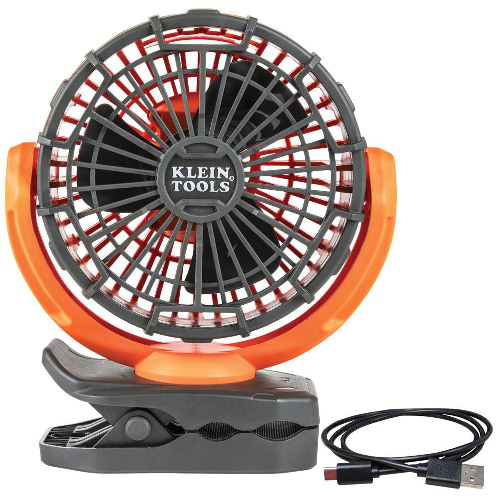 Cordless Jobsite Fans; Fan Diameter: 7.64 ; Air Flow: 45 ; Number Of Blades: 3 ; Oscillation: Oscillating ; Number Of Speeds: 2 ; Battery Included: Yes