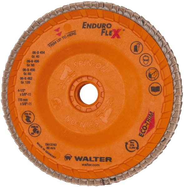 Flap Disc: 5/8-11 Hole, 80 Grit, Type 27