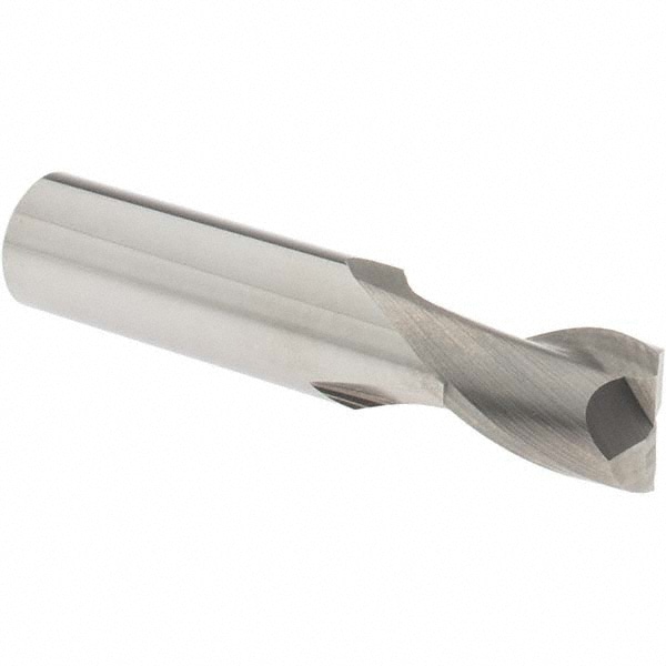 OSG 412-5000 Square End Mill: 1/2 Dia, 5/8 LOC, 1/2 Shank Dia, 2-1/2 OAL, 2 Flutes, Solid Carbide Image