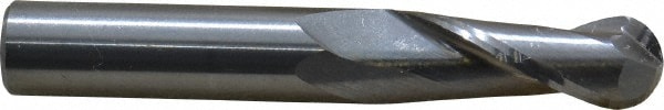 OSG 402-3750-BN Ball End Mill: 0.375" Dia, 1" LOC, 2 Flute, Solid Carbide Image