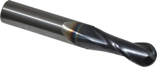 OSG 402-3750-BN11 Ball End Mill: 0.375" Dia, 1" LOC, 2 Flute, Solid Carbide Image