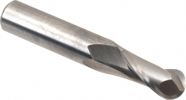 OSG 402-4844-BN Ball End Mill: 0.4844" Dia, 1" LOC, 2 Flute, Solid Carbide Image