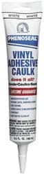 Caulk: 5.5 oz Cartridge, White, Acrylic & Latex