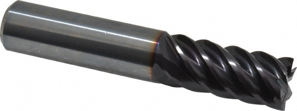 Guhring 9031150158700 Square End Mill: 5/8 Dia, 1-1/4 LOC, 5/8 Shank Dia, 3-1/2 OAL, 6 Flutes, Solid Carbide Image