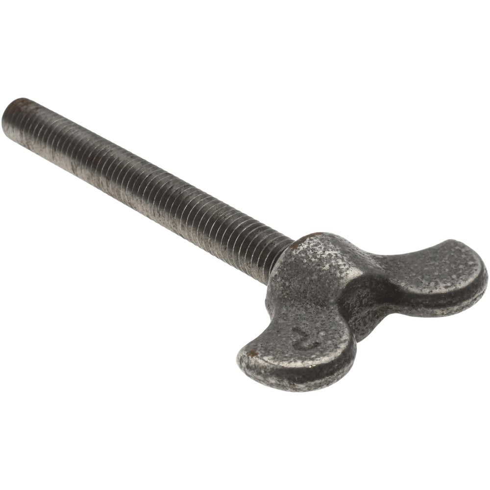 32510 Iron Thumb Screw: 5/16-18, 3" Length Under Head, Winged Head