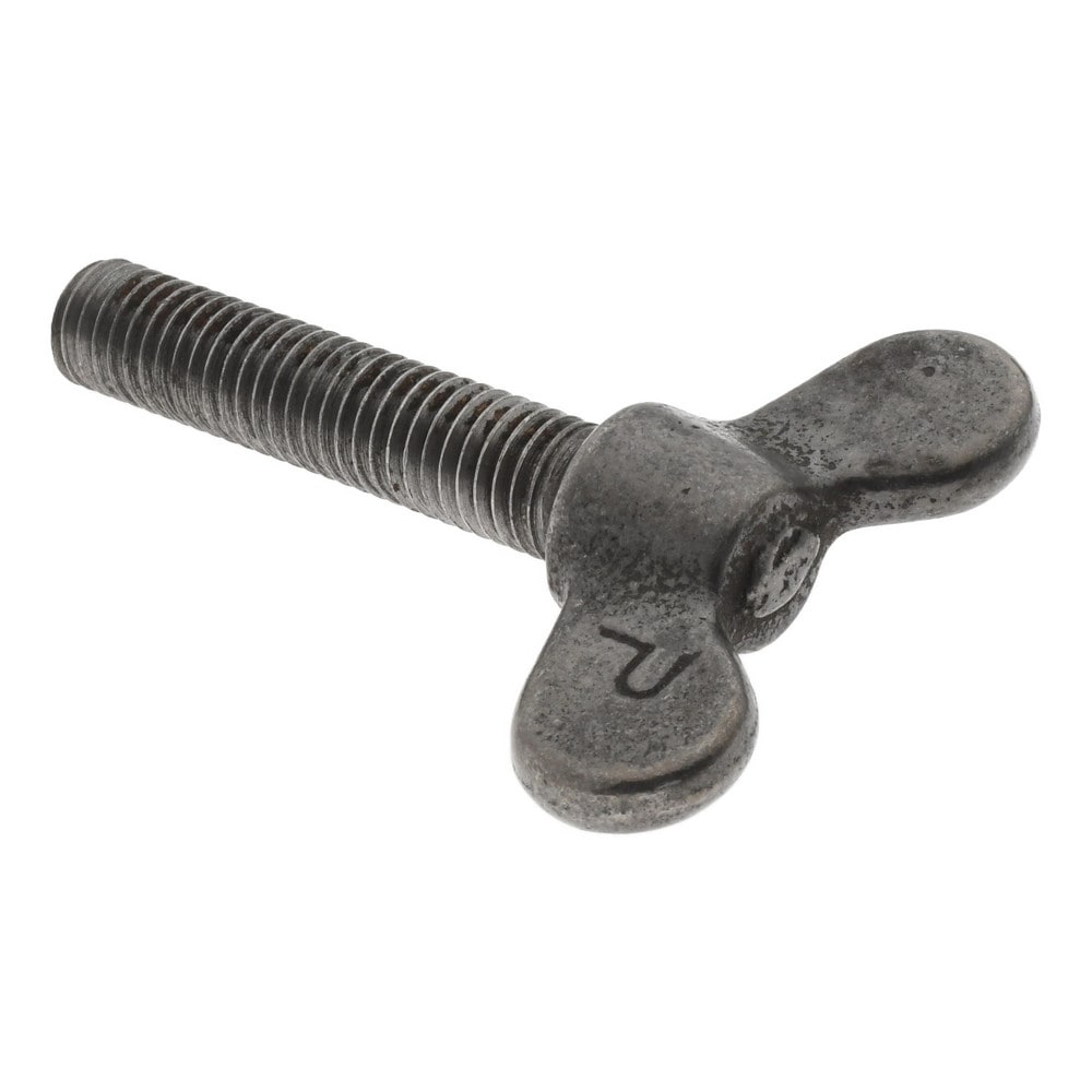 32510 Iron Thumb Screw: 1/2-13, 2-1/2" Length Under Head, Winged Head