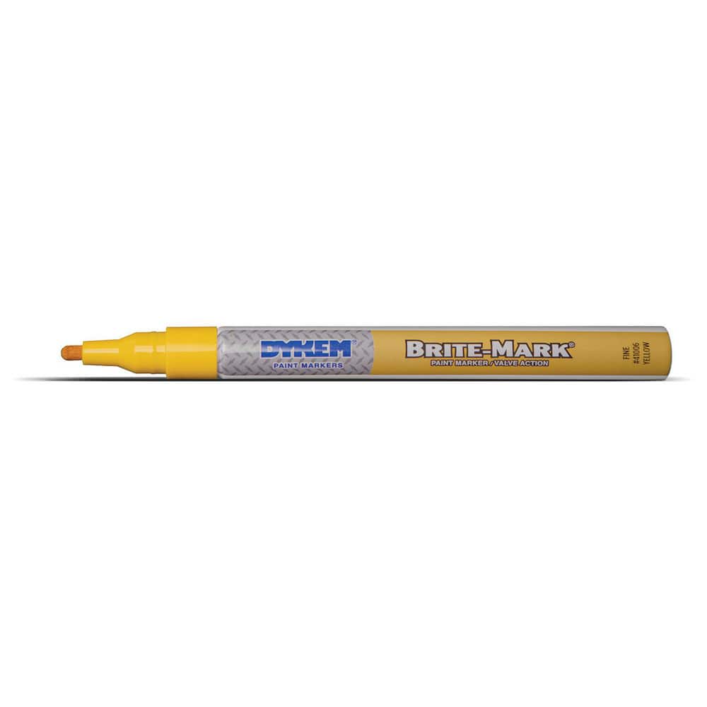 Dykem - Marker: Yellow, Oil-Based, Fine Point - 02598753 - MSC
