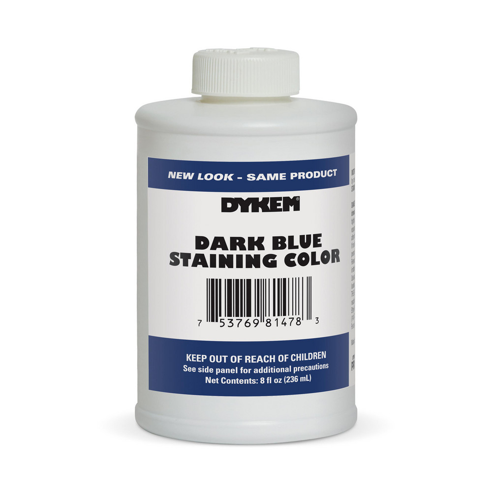 8 Ounce Dark Blue Staining Color - Brush in Cap Container