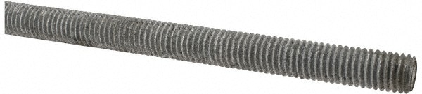 Made in USA 85116 Threaded Rod: 1/2-13, 6 Long, Low Carbon Steel Image