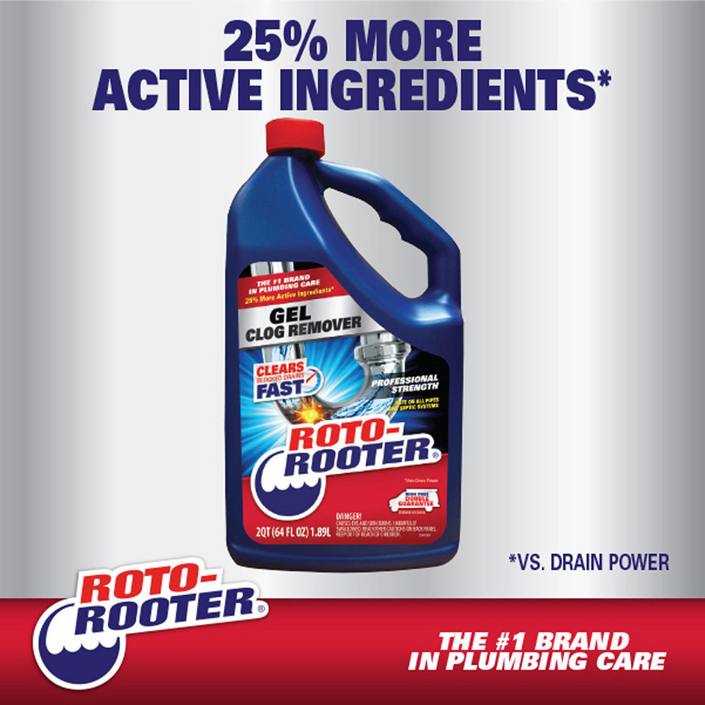 Roto Rooter - Roto-Rooter Gel Clog Remover, 64 oz | MSC Direct