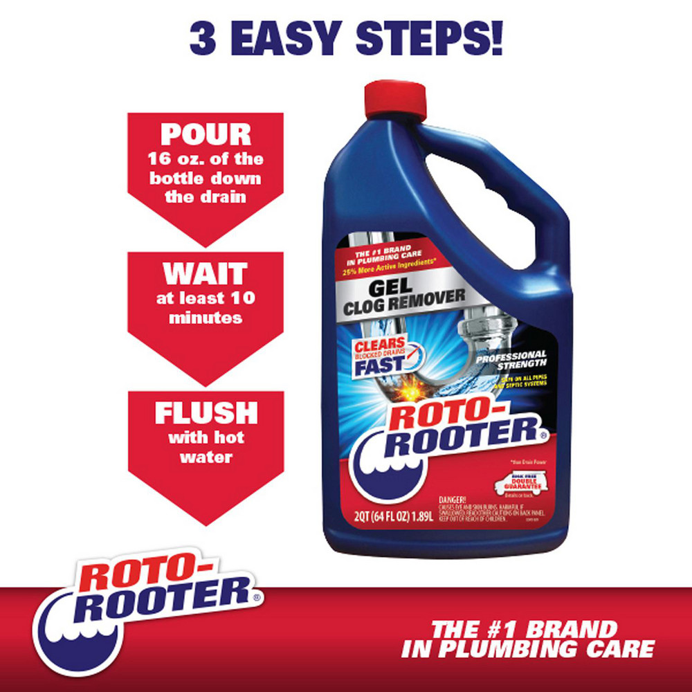 Power Rooter Roto Rooter - Roto-Rooter Gel Clog Remover is a fast and powerful drain ...
