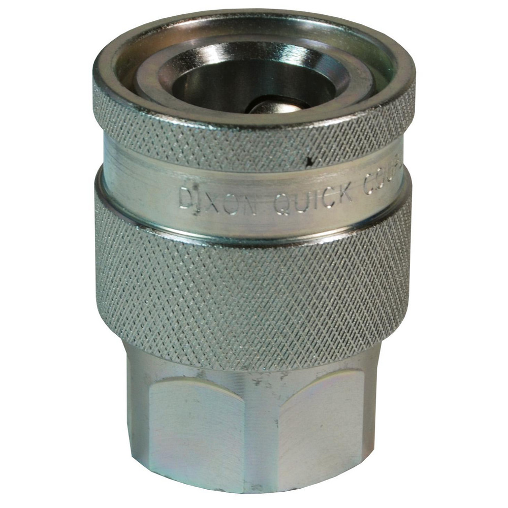 Hydraulic Hose Water-Blast Coupler: 0.3750" Hose ID, Hose Size 3/8, 3/8-18 Thread, 10,000 psi - Steel, NPTF, Threaded