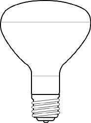 Incandescent Lamp: 50W, Medium Screw Base, R20 Lamp