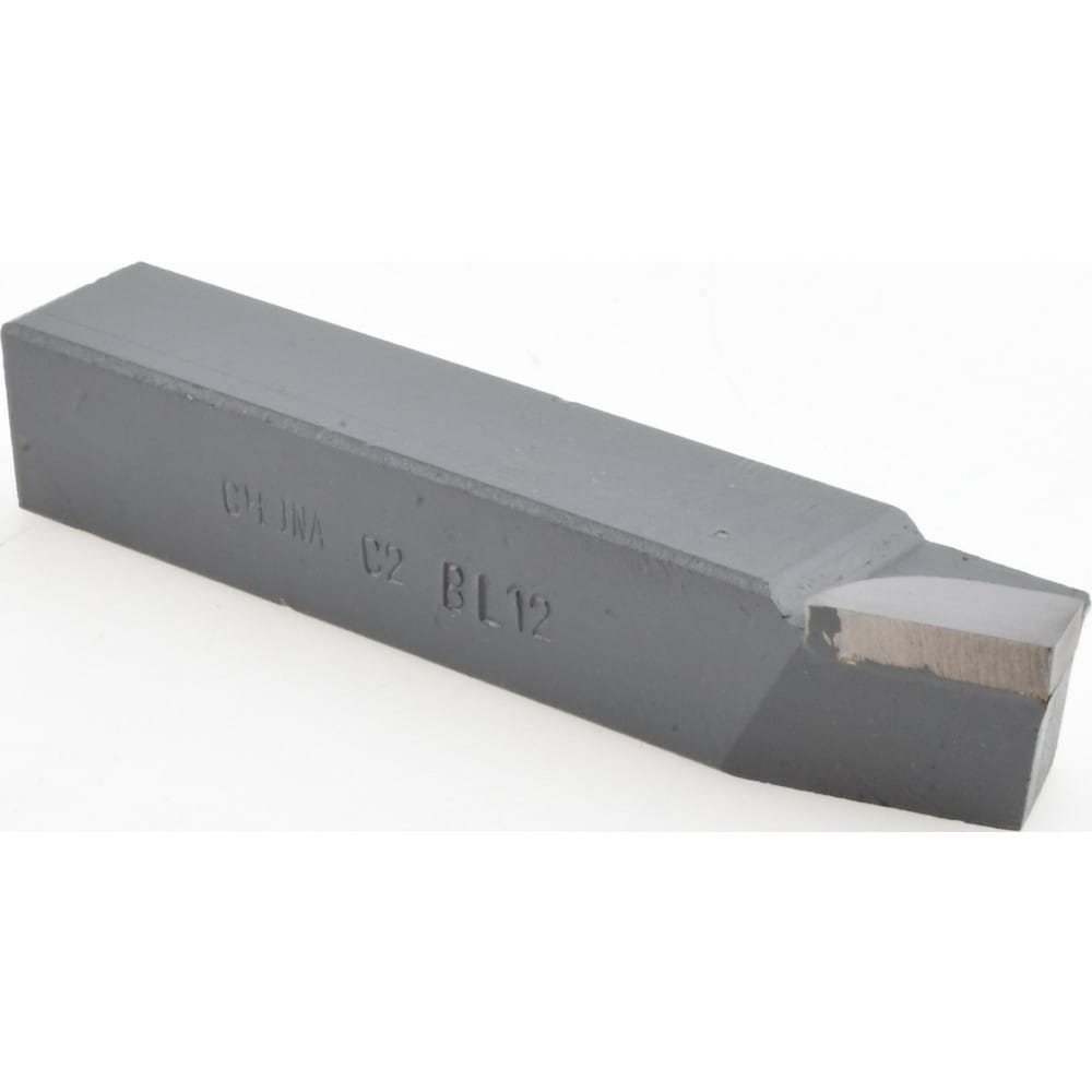 Single-Point Tool Bit: BL-12, 3/4" Shank Height, 3/4" Shank Width, C2 Solid Carbide Tip, Left Hand