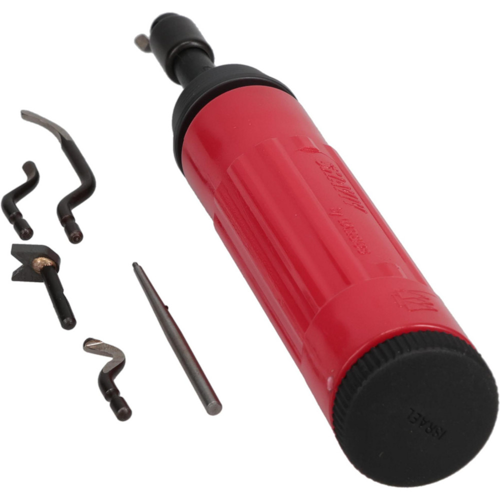 Shaviv - Hand Deburring Tool Set: 8 Pc, High Speed Steel