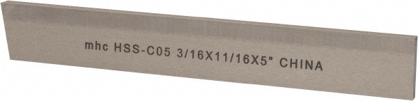 Value Collection 363-7085 Cutoff Blade: Parallel, 1/8" Wide, 1-1/8" High, 6-1/2" Long Image