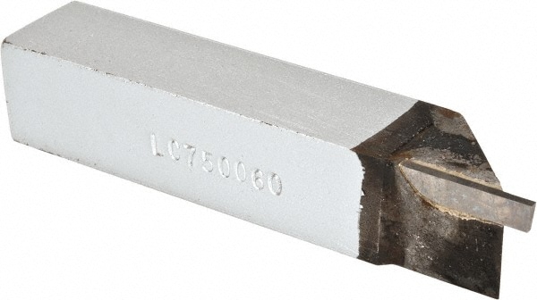 Accupro ACC-LC750060 Single Point Tool Bit: 3/4 Shank Width, 3/4 Shank Height, Micrograin Solid Carbide Tipped, LH, LC, Cut-Off & Grooving Image