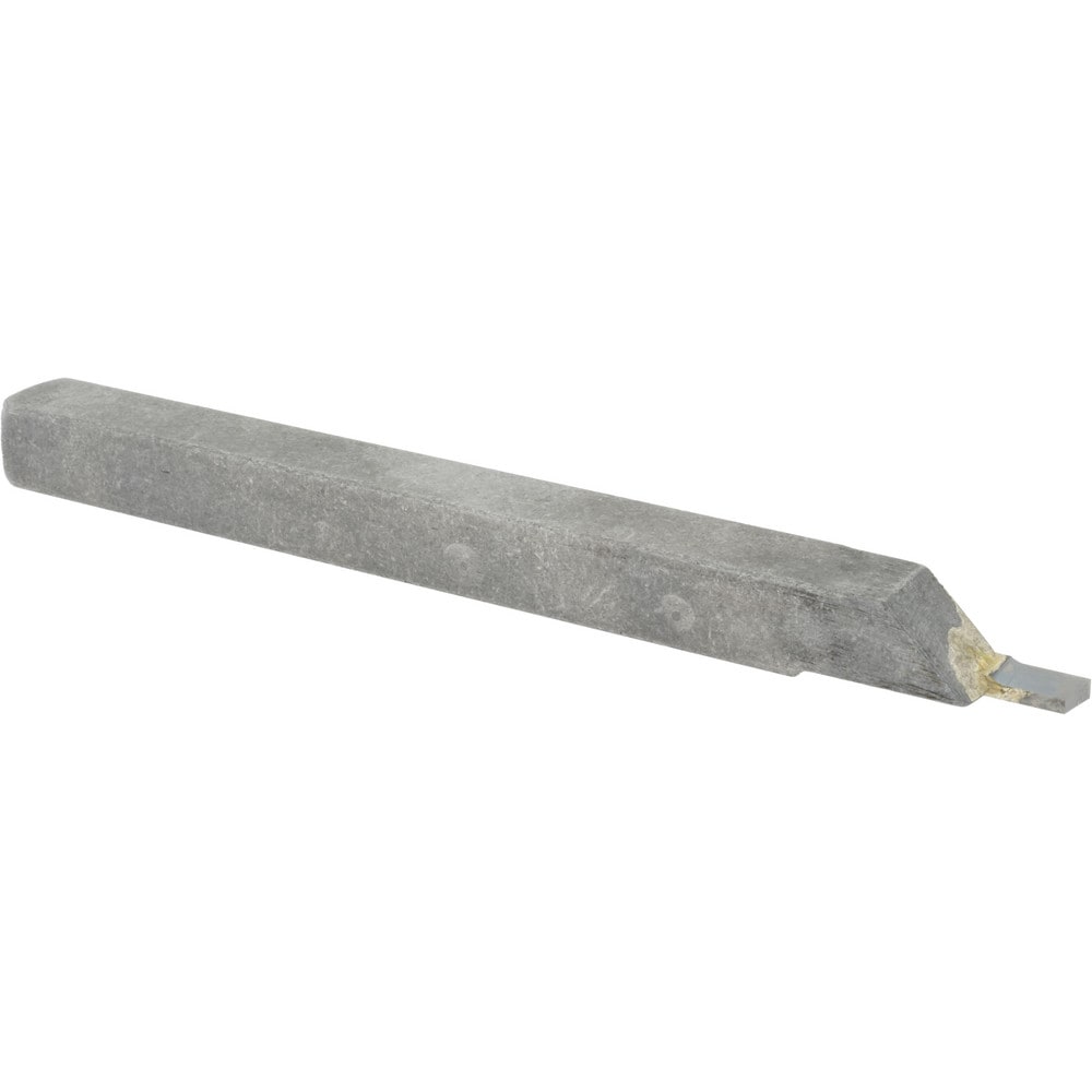 Single Point Tool Bit: 1/2'' Shank Width, 1/2'' Shank Height, Solid Carbide Tipped, RH, RC, Cut-Off & Grooving