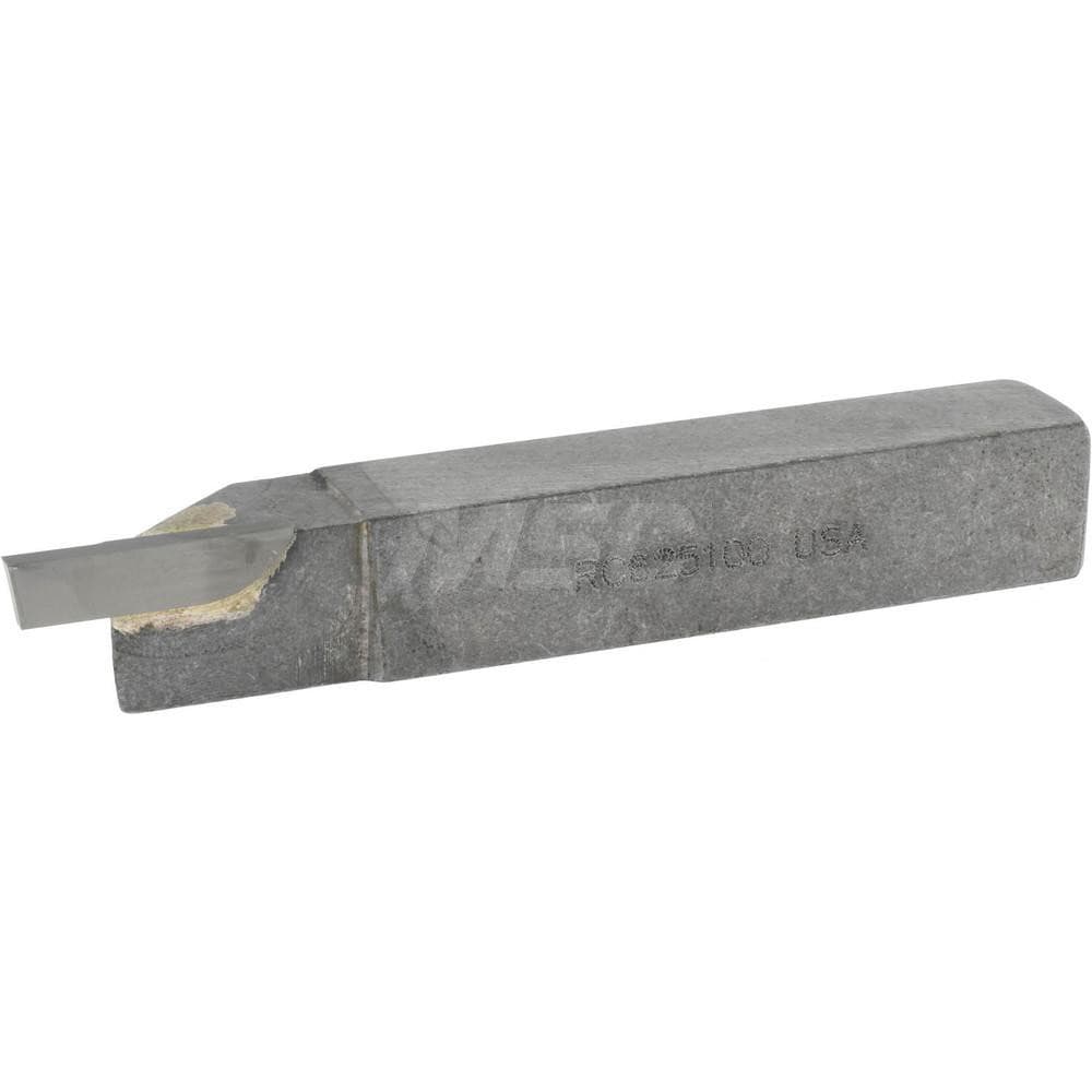 Accupro ACC-RC625100 Single Point Tool Bit: 5/8 Shank Width, 5/8 Shank Height, Micrograin Solid Carbide Tipped, RH, RC, Cut-Off & Grooving Image