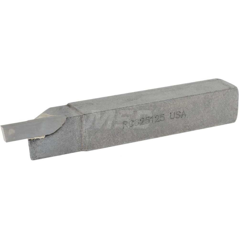 Accupro ACC-RC625125 Single Point Tool Bit: 5/8 Shank Width, 5/8 Shank Height, Micrograin Solid Carbide Tipped, RH, RC, Cut-Off & Grooving Image