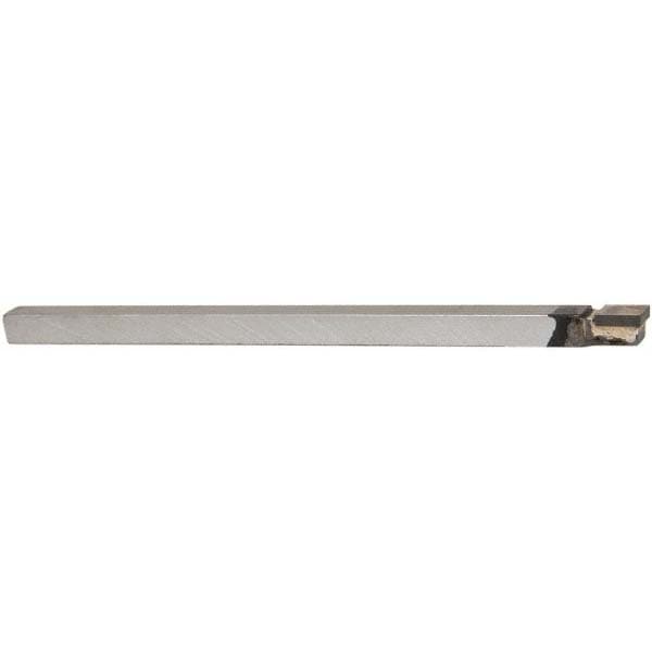 Single Point Tool Bit: 5/32'' Shank Width, 9/32'' Shank Height, Micrograin Solid Carbide Tipped, Neutral, C, Square Nose