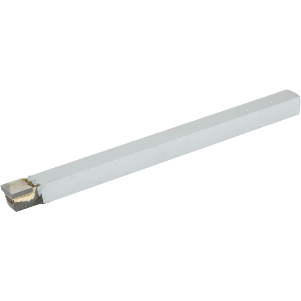 Single Point Tool Bit: 3/8'' Shank Width, 3/8'' Shank Height, Micrograin Solid Carbide Tipped, Neutral, C, Square Nose