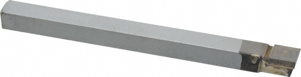 Single Point Tool Bit: 7/16'' Shank Width, 7/16'' Shank Height, Micrograin Solid Carbide Tipped, Neutral, C, Square Nose