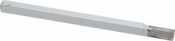 Single Point Tool Bit: 5/16'' Shank Width, 5/16'' Shank Height, Micrograin Solid Carbide Tipped, RH, RT, Turning