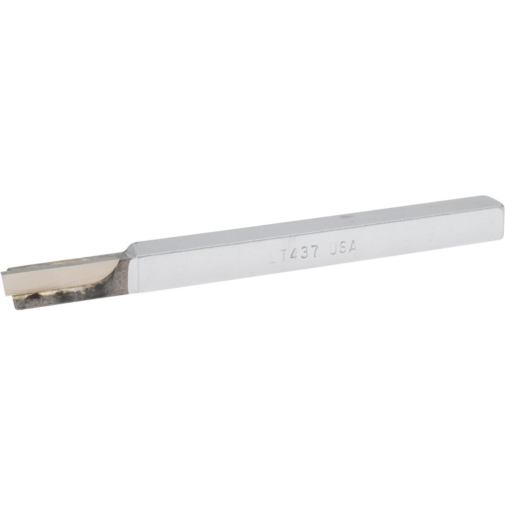 Single-Point Tool Bit: LT-437, 7/16" Shank Height, 7/16" Shank Width, Micrograin Solid Carbide Tip, Left Hand