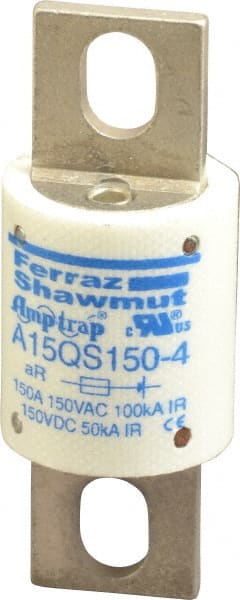 Ferraz Shawmut A15QS150-4 Blade Fast-Acting Fuse: 150 A, 28.7 mm Dia 