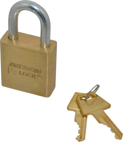 American Lock A20KA58583 Padlock: Steel, Keyed Alike, 1-3/4" Wide 