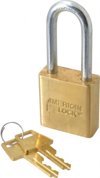 American Lock A21 Padlock: Steel, Keyed Different, 1-3/4" Wide 