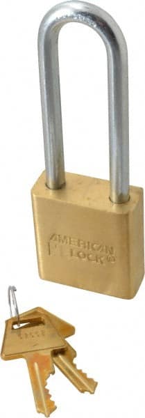 American Lock A22 Padlock: Steel, Keyed Different, 1-3/4" Wide 