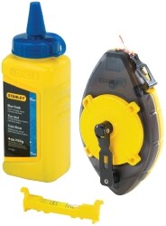 100' Long Chalk Reel, Chalk, Line Level