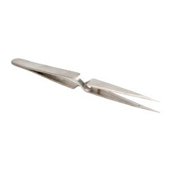 Reverse Action Tweezer: N1, Fine Point Tip, 4-3/4" OAL