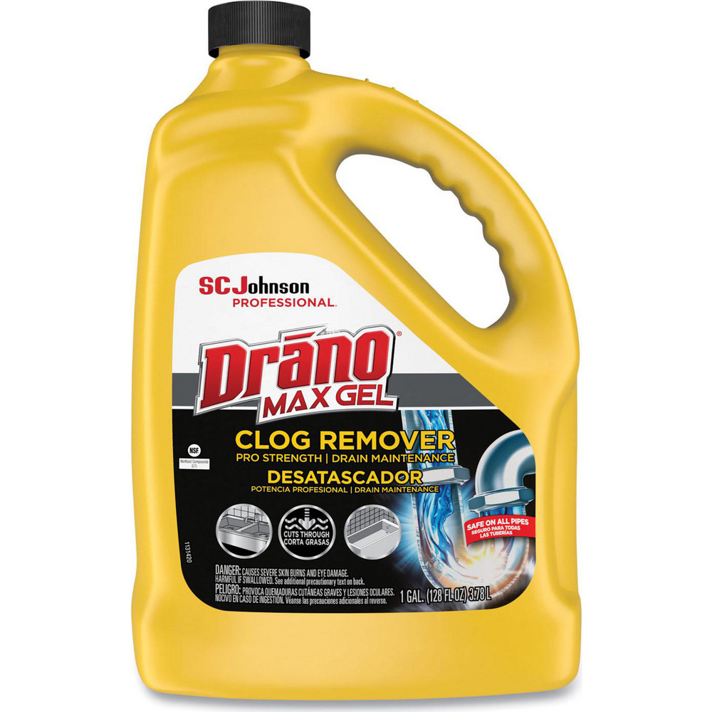 Drano Drano Pro Strength Max Gel Clog Remover, 128 oz Bottle, 4/case