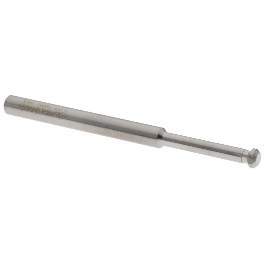 Back Chamfer: 0.177" Dia, 90 °, 0.026" Chamfer, Solid Carbide, Single End