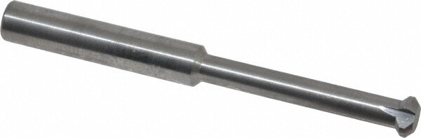 Back Chamfer: 1/4" Dia, 90 °, 0.035" Chamfer, Solid Carbide, Single End