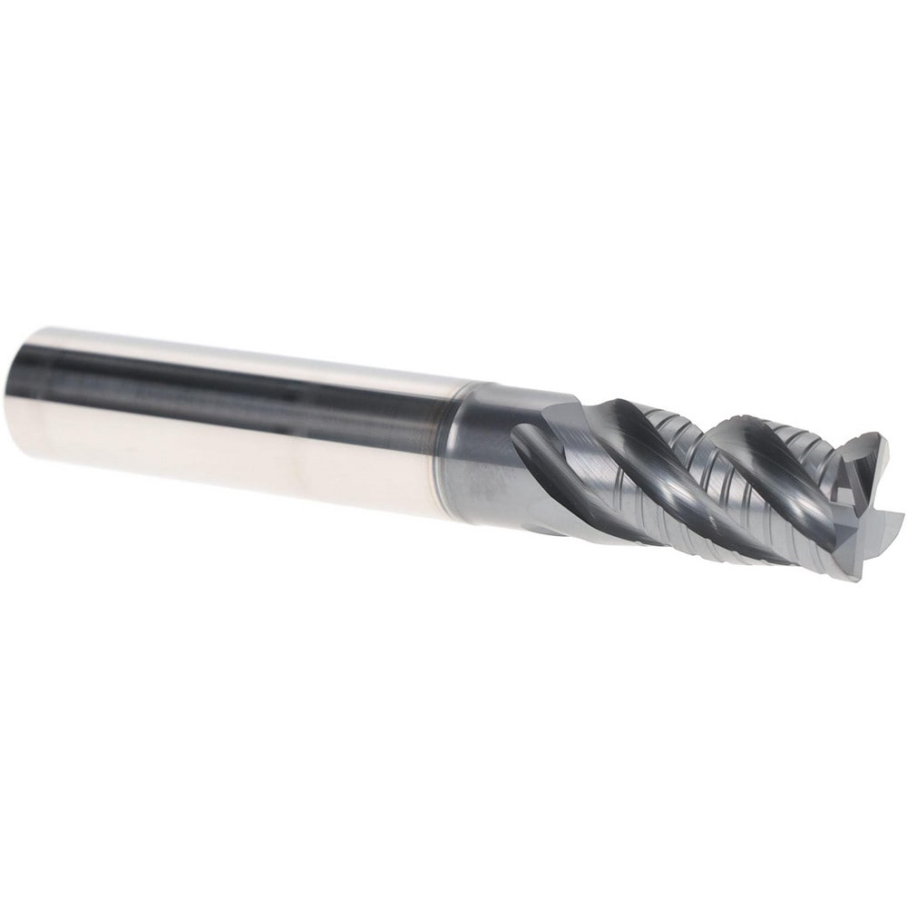 Iscar Roughing End Mill 1/2" Dia, 4 Flutes, Single End, Solid