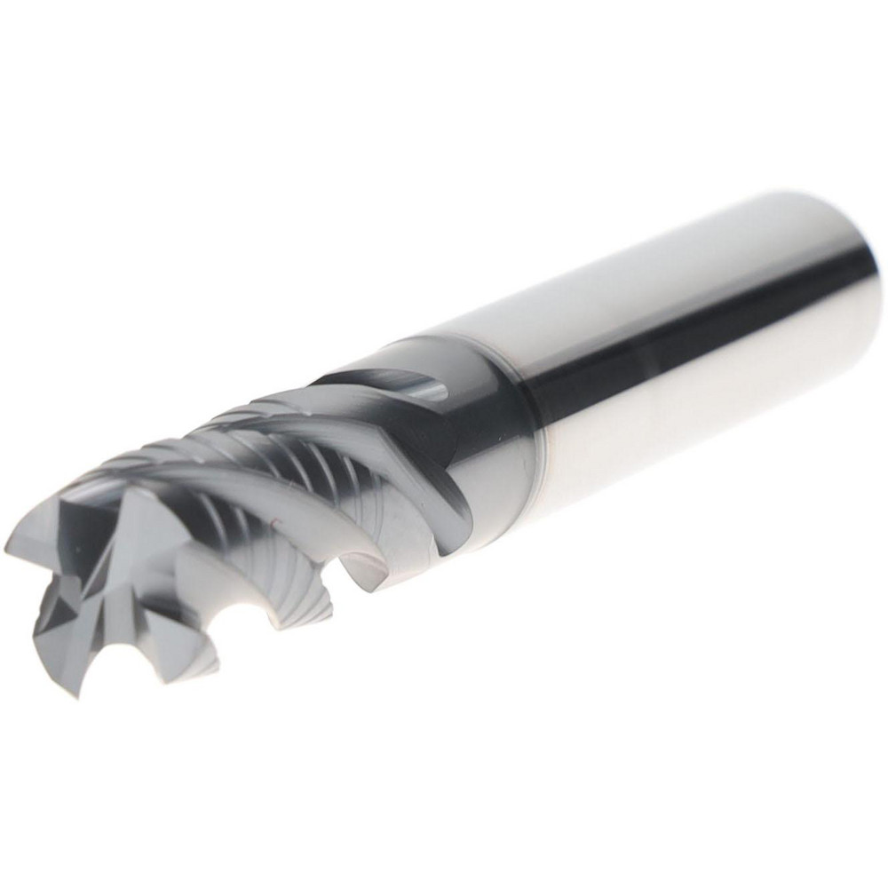 Iscar Roughing End Mill 1/2" Dia, 4 Flute, Single End, Solid Carbide