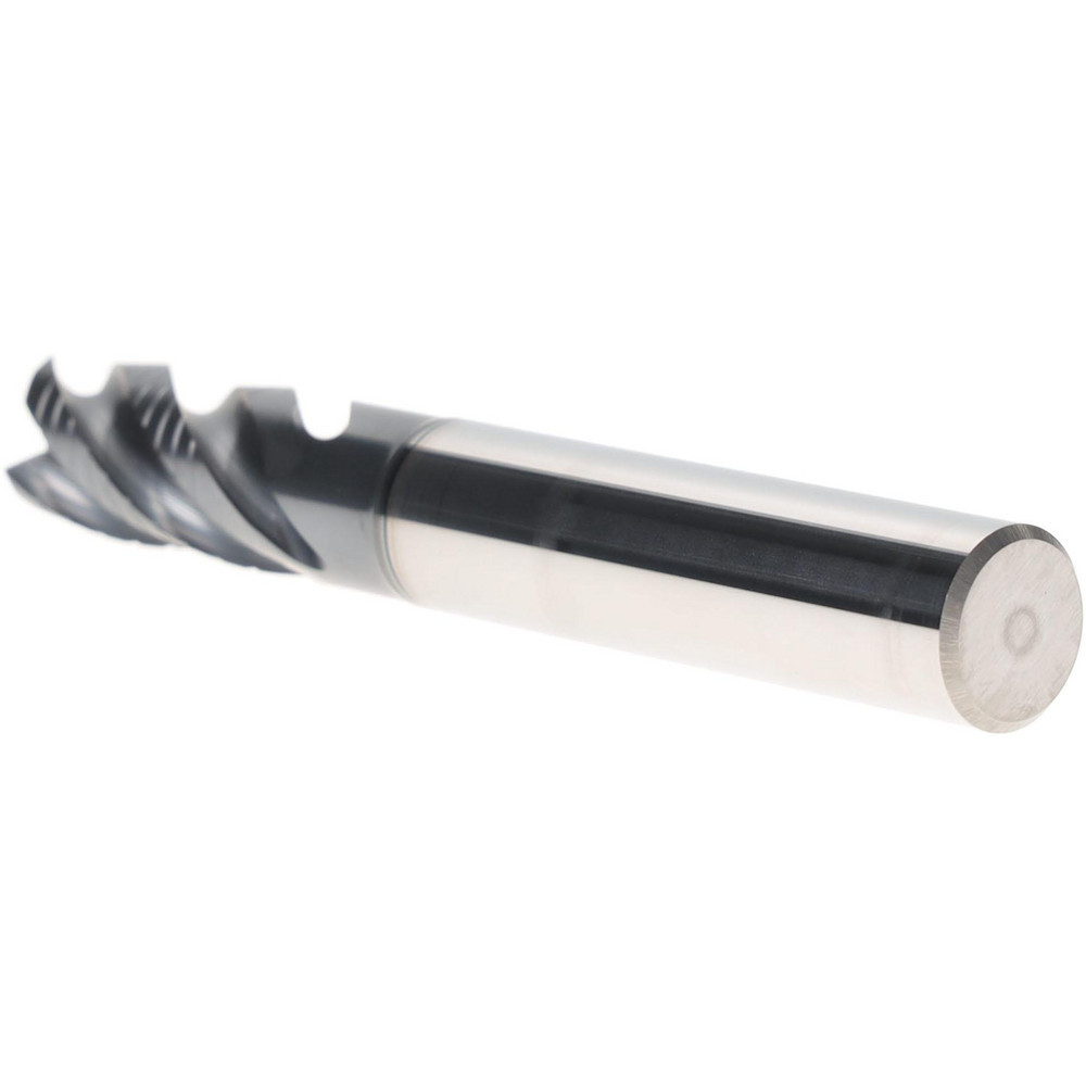 Iscar Roughing End Mill 1/2" Dia, 4 Flute, Single End, Solid Carbide