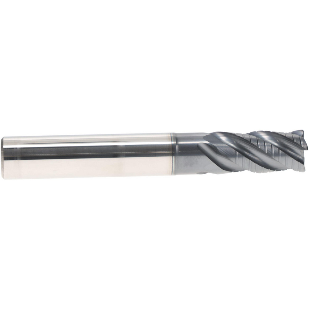 Iscar Roughing End Mill 1/2" Dia, 4 Flute, Single End, Solid Carbide