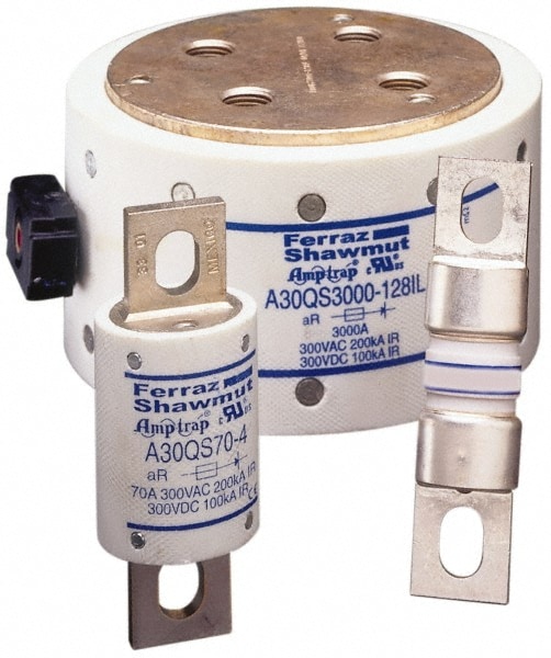 Ferraz Shawmut A30QS8-1 Cylindrical Fast-Acting Fuse: 8 A, 51 mm OAL, 14 mm Dia 